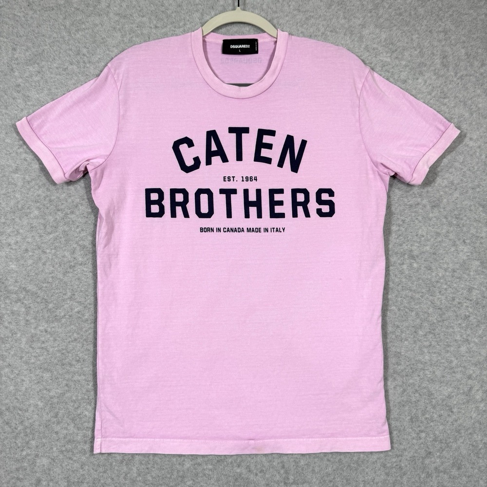 DSQUARED2 Pink Caten Brothers Tee